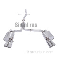 304 scarico in acciaio inossidabile per Audi B8 A4